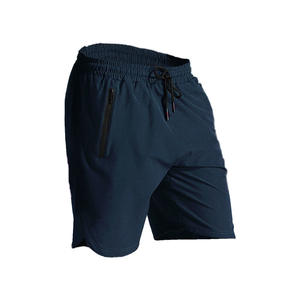 Short de basket-ball pour homme avec logo personnalisé en stock, taille moyenne, séchage rapide, maille, longueur genou, motif solide, décontracté - Product Image 3