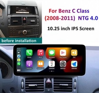 Android Auto Carplay reproductor Multimedia Radio de coche Bluetooth navegación GPS para Mercedes Benz C W204 2008 - 2011 unidad principal de tableta