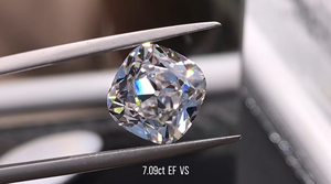<span class=keywords><strong>Diamant</strong></span> de laboratoire certifié IGI, taille Old Cushion, 7,09 carats, couleur EF, clarté VS, sans conflit, pour bijoux vintage et antiques - Product Image 2