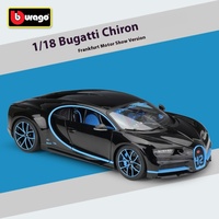 Bburago 1/18 Bu-gatti Chiron alliage jouets modèle de voiture Simulation métal voiture jouets moulé sous pression voiture pour enfants adultes Collection cadeau