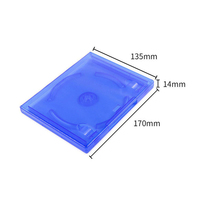 Boîte de rangement vide transparente en PP bleu pour CD/DVD, compatible avec les jeux Sony PS5, protection pour PS4 PS5