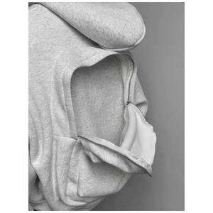 Sweat-shirt à capuche 3D style américain pour <span class=keywords><strong>homme</strong></span>, coupe oversize, épais, veste d'automne au design carré - Product Image 4