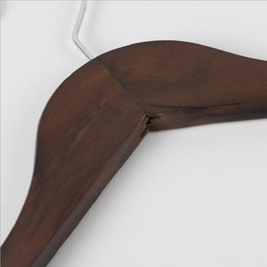 Solid Wood <b>Hangers</b> Hotel Clothing Store Retro Ribbons Clips <b>Wooden</b> <b>Hangers</b> Suits <b>Clothes</b> - Product Image 2