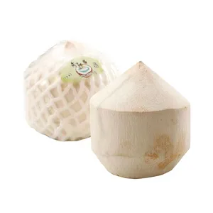 Transparent tight packaging post consumer recycled material shrink film for packaging coconuts