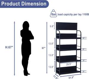 Scaffale del supermercato metallo Gonzola scaffali <span class=keywords><strong>Rak</strong></span> per la visualizzazione di affari e uso del negozio scaffali di stoccaggio del supermercato - Product Image 3