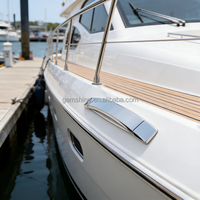 Nouveautés : Étriers de bateau escamotables de luxe de 10 pouces en acier inoxydable 316L, poli miroir, pour matériel marin