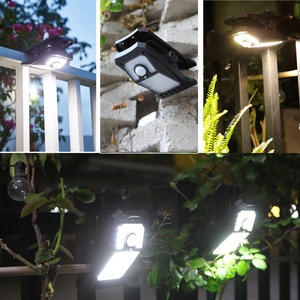 Lampe solaire extérieure à clipser 5W, étanche, avec capteur inductif, grande lampe de jardin pour la maison et la cour - Product Image 2