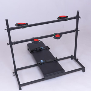 Cadre de contention métallique réglable avec menottes rembourrées pour <span class=keywords><strong>les</strong></span> mains et <span class=keywords><strong>les</strong></span> chevilles, support de positionnement robuste pour mobilier adulte - Product Image 5