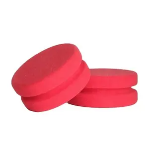 Vòng Màu Đỏ Đôi CG Vòng Tay Buffing Sponge Applicator Xe Chi Tiết Waxing Đánh Bóng Bọt Pad Cho Chăm Sóc Xe Đánh Bóng