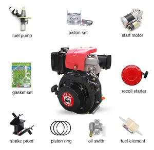 Bison Factory Air Cooled Single Cylinder Generator Accessories 178F Diesel Engine Spare Parts