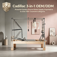 Machine de Pilates 3-en-1 personnalisée avec logo privé, Reformer, Cadillac, Table Trapèze et système de chariot à roues silencieuses – Prix usine