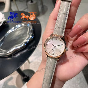 Montre de luxe pour homme Longnes, marque haut de gamme, mouvement à quartz japonais Ronda, acier inoxydable de haute qualité, logo personnalisé, style business, bracelet en cuir - Product Image 6