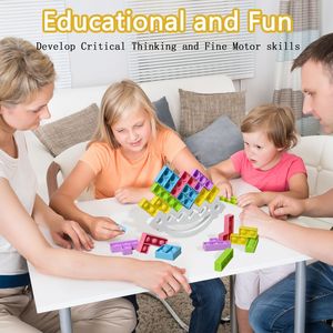 Jouet éducatif interactif pour enfants en silicone pour <span class=keywords><strong>Tetris</strong></span> Swing Stack pour construire du plaisir, âge 5-7 ans, jouet parent-enfant - Product Image 4