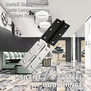 Silent Bearing Industrial Stainless Steel kabinet pintu engsel kecil 2-3 inci datar 180 derajat buka perangkat keras garansi 4 tahun - Product Image 3