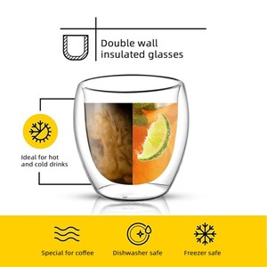 250/350/450ml fornitura di fabbrica doppia parete di <span class=keywords><strong>vetro</strong></span> tazza di <span class=keywords><strong>caffè</strong></span> resistente al calore <span class=keywords><strong>vetro</strong></span> borosilicato <span class=keywords><strong>doppio</strong></span> <span class=keywords><strong>vetro</strong></span> tazza di <span class=keywords><strong>caffè</strong></span> - Product Image 5