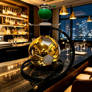 Nouvel ensemble chicha Football Gold Joy, design innovant, chicha portable en aluminium, stylo chicha en stock - Product Image 5