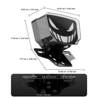 Feu arrière de moto 12V RGB intégré Devil Eye, clignotant de freinage, feu de signalisation et d'avertissement