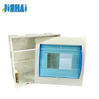 Boîtier de distribution en plastique ABS/PC à 6 voies pour intérieur, montage en surface, modèle L-6, directement de l'usine JINHAI