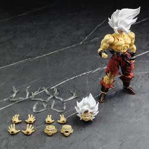 Figura <span class=keywords><strong>de</strong></span> Acción <span class=keywords><strong>de</strong></span> Anime Articulada <span class=keywords><strong>de</strong></span> PVC <span class=keywords><strong>de</strong></span> Son Goku Super Saiyan con Daños <span class=keywords><strong>de</strong></span> Batalla 3.0 <span class=keywords><strong>de</strong></span> N&T Studio SHF, Modelo <span class=keywords><strong>de</strong></span> 15 cm, Unisex - Product Image 3