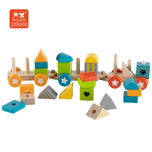 Nuovo Stile 2025: Set Educativo di Blocchi Animali per Bambini in Età Prescolare, Treno Impilabile in Legno per Bambini - Product Image 4