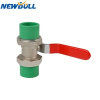 Vanne à bille en laiton PPR XINNIU, raccord de tuyauterie en plastique, accessoires de plomberie hydraulique, application générale - OEM