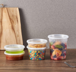 32OZ plastik hava geçirmez Deli kapaklı konteynerler plastik yiyecek kutusu götürmek - Product Image 6