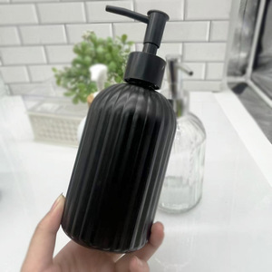 Bouteille de désinfectant pour les mains Boston à rayures horizontales, réutilisable, personnalisable, 430 ml, pour la sécurité alimentaire, pour lotion corporelle, désinfectant pour les mains, gel douche - Product Image 6