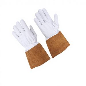 Meilleures ventes - Gants de soudeur MIG en cuir de vachette anti-impact Alpine Industries AG-10164 - Couleur/taille/logo personnalisables - Haute résistance à la chaleur - Product Image 1