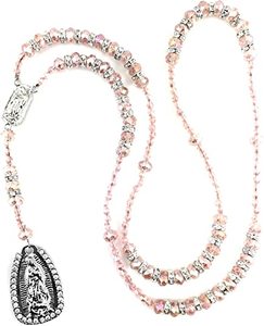 Collar de cristal con diamantes de imitación de <span class=keywords><strong>la</strong></span> <span class=keywords><strong>Virgen</strong></span> Marí<span class=keywords><strong>a</strong></span>, señora, Guadalupe, cuentas de cristal, para rezar, para <span class=keywords><strong>Rosario</strong></span> - Product Image 5