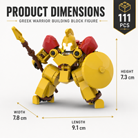 5 Diseños de Bloques de Construcción de Caballeros Medievales Mecha con Caballo, Lanza, Escudo, Martillo y Cañón, Ladrillos de Construcción Coleccionables