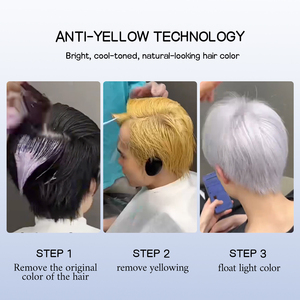 Polvere Decolorante Blu Premium Senza Polvere per <span class=keywords><strong>Capelli</strong></span> - Formula Anti-Giallo, fino a 9 Livelli di Schiarimento, Polvere Professionale per Schiarire i <span class=keywords><strong>Capelli</strong></span> - Product Image 2