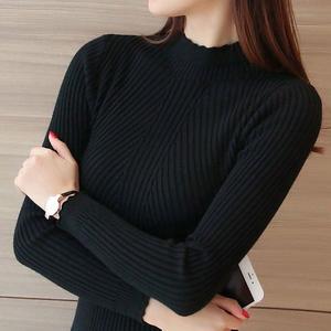 Maglione a Collo Alto a Maniche Lunghe da Donna, Moda Autunnale, Nuovo Design, Maglieria per Ragazze - Product Image 5