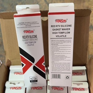 Fabricant de joints Capteur résistant <span class=keywords><strong>à</strong></span> l'huile Sûr Neutre RTV Mastic en silicone Non corrosif Haute flexibilité Idéal RTV SILICIUM 3.5OZ (ROUGE) - Product Image 2