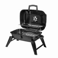 Barbecue portable pliable au charbon de bois avec grille chauffante réglable pour pique-nique et pêche