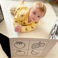 Noir et blanc contraste élevé bébé jeu sensoriel cartes éducatives Flash carte d'activité d'apprentissage de Stimulation visuelle Montessori