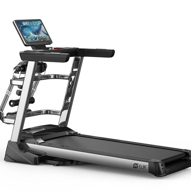 LCD Screen Heart Rate Test Popular Style Foldable Commercial Electric Treadmill