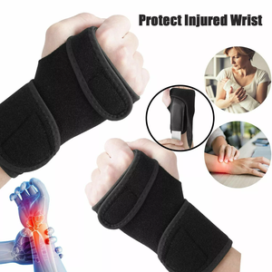 Bretelle da polso di dimensioni universali all'ingrosso. Cinturini da polso ortopedici regolabili con piastre in acciaio e materiale in Neoprene. - Product Image 2