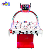 Table de hockey à bulles d'arcade avec tableau de scores LED et poignées antidérapantes pour centre de jeux d'arcade, parc d'attractions, salle de jeux intérieure