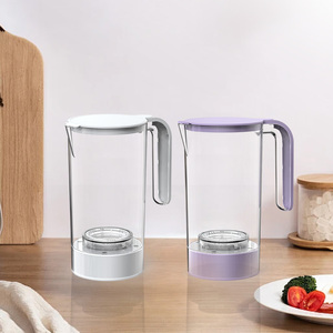 Hervidor de Agua Fría Rica en Hidrógeno de 1.6L, Funciona con Batería, Carcasa de Vidrio, Portátil, con Filtro Antioxidante - Product Image 1