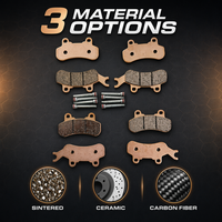 Kit de Plaquettes de Frein Avant Arrière pour Pièces de VTT/UTV Can-Am X3 Maverick Turbo Defender HD8/5/10 XT Traxter T Max Tous Modèles