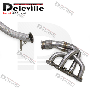 Race bộ hoàn chỉnh động cơ thể thao xả cho Ferrari 458 Speciale/458sc 4.5L 2014-2016 Titan trục trở lại dòng chảy miễn phí downpipe tiêu đề - Product Image 2