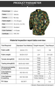 Gouvernement nigérian été <span class=keywords><strong>tendre</strong></span> Durable BDU Multi Jungle veste pantalon léger toile formation uniforme pour confortable - Product Image 3