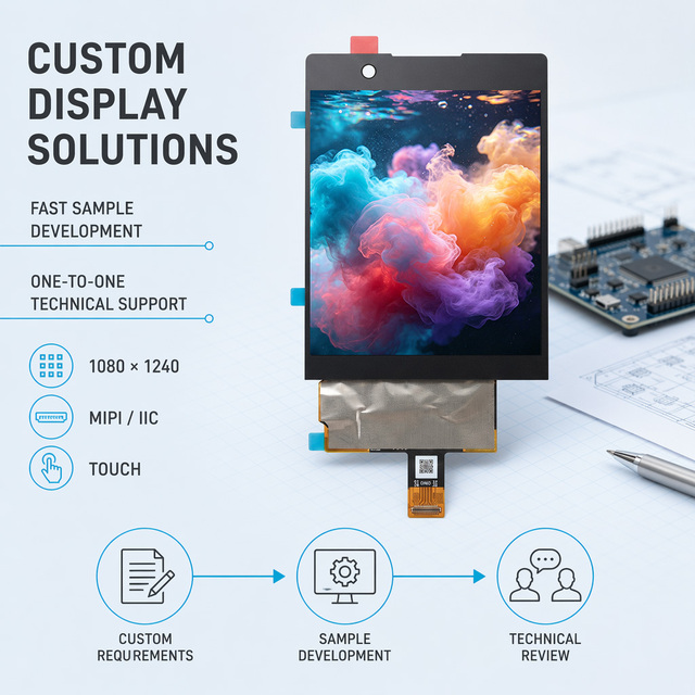 3.92 INCH AMOLED Display Module with Punch Hole for Smartphone Replacement Touch Screen Digitizer Assembly FHD High Resolution