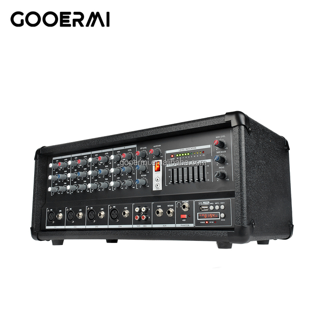 PC400 Professional 4-Channel Sound Mixer Power Amplifier for Wholesales High Quality Receivers & Amplifiers