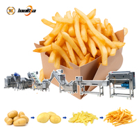 Kleine schaal 50-150kg/uur semi-automatische frietmachine productielijn voor verse en diepvriesfrieten