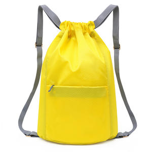 Sac à dos à cordon de serrage, sac à cordon, sac à dos, sac à cordon résistant à l'eau en nylon pour la salle de sport, les courses, le sport, le yoga - Product Image 1