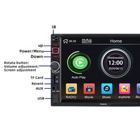 Autoradio universel, écran tactile 7 ", 2 Din, lecteur Audio stéréo, Carplay MP5, pour voiture, promotion spéciale