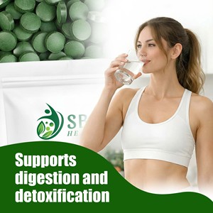 Produit phare du marché : Comprimés de spiruline et de chlorelle avec protéines et magnésium, favorisent la digestion et la détoxification, comprimés de vitamine A - Product Image 5