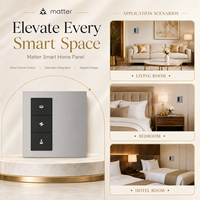 Panneau de contrôle central tactile Matter Smart Home pour la domotique, produits de contrôle de la maison intelligente, affichage intelligent pour bureau et hôtel