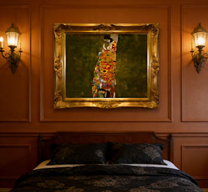 Pintura Decorativa al Óleo con Lámina Dorada de Lujo Estilo Gustav Klimt, <span class=keywords><strong>Esperanza</strong></span> <span class=keywords><strong>II</strong></span>, para Sala de Estar - Product Image 5